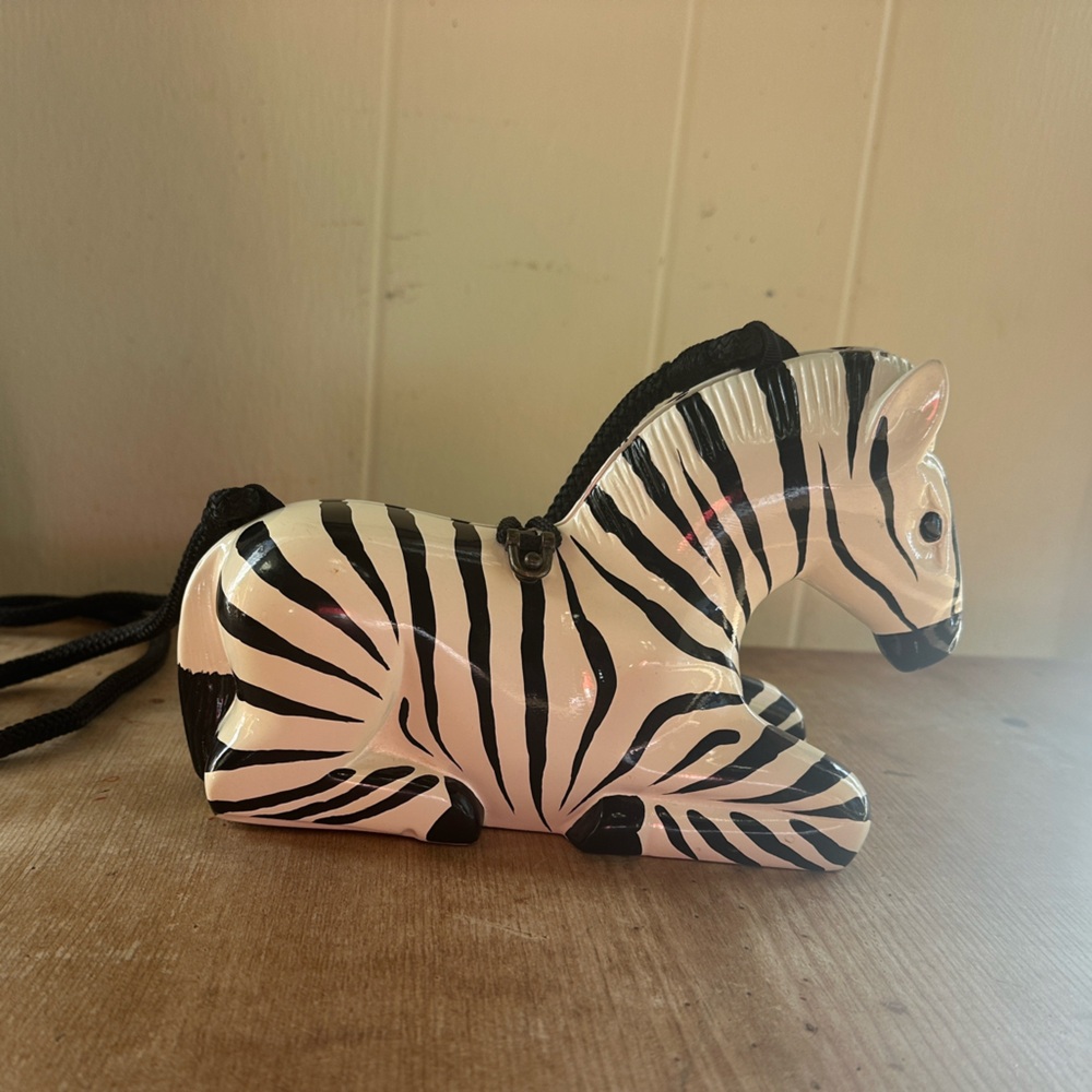 Timmy Woods Zebra Handbag NWT